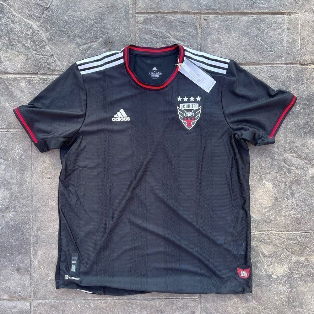 Adidas DC United H JERSEY AUTHENTIC Size XL BLACK